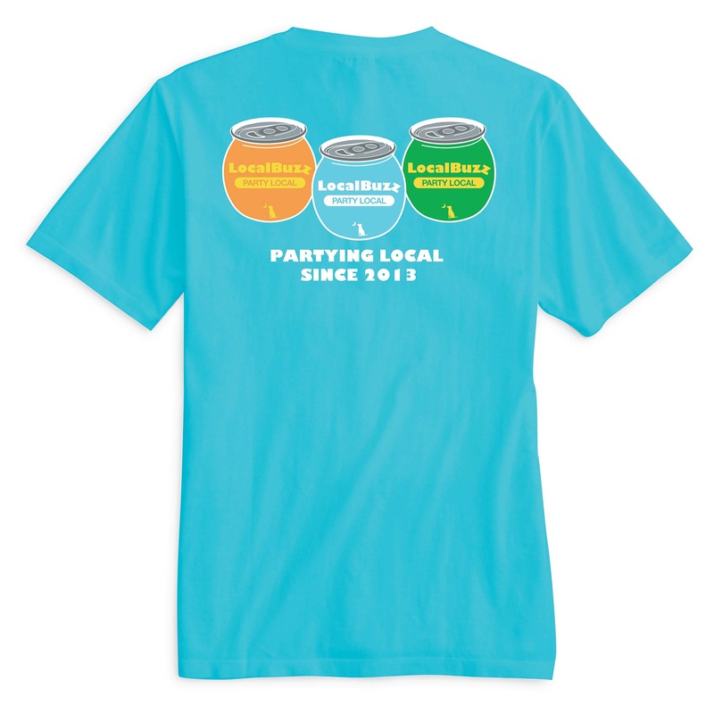 Local Buzz Short Sleeve T-Shirt in Blue Lagoon