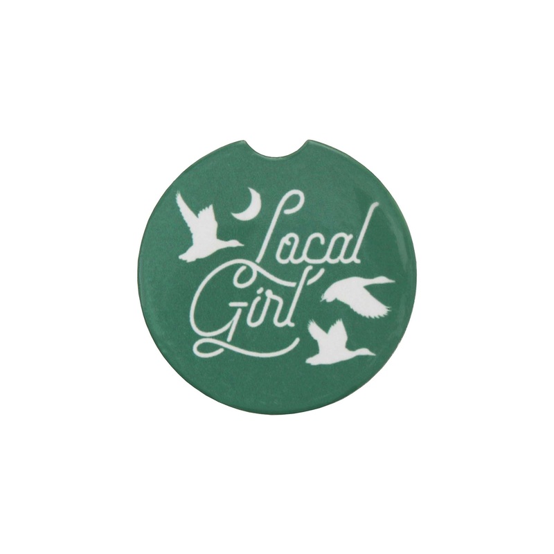 Local Girl Car Coaster in Green
