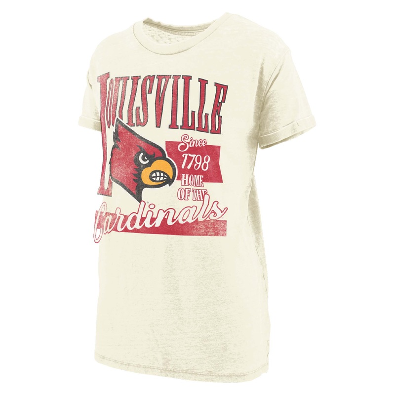 Louisville Vintage Mascot Boyfriend Short Sleeve T-Shirt