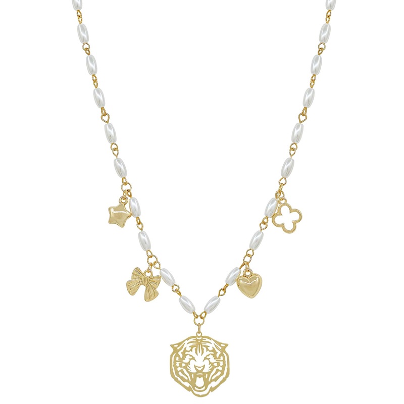 Tiger Charm Necklace|Default Title
