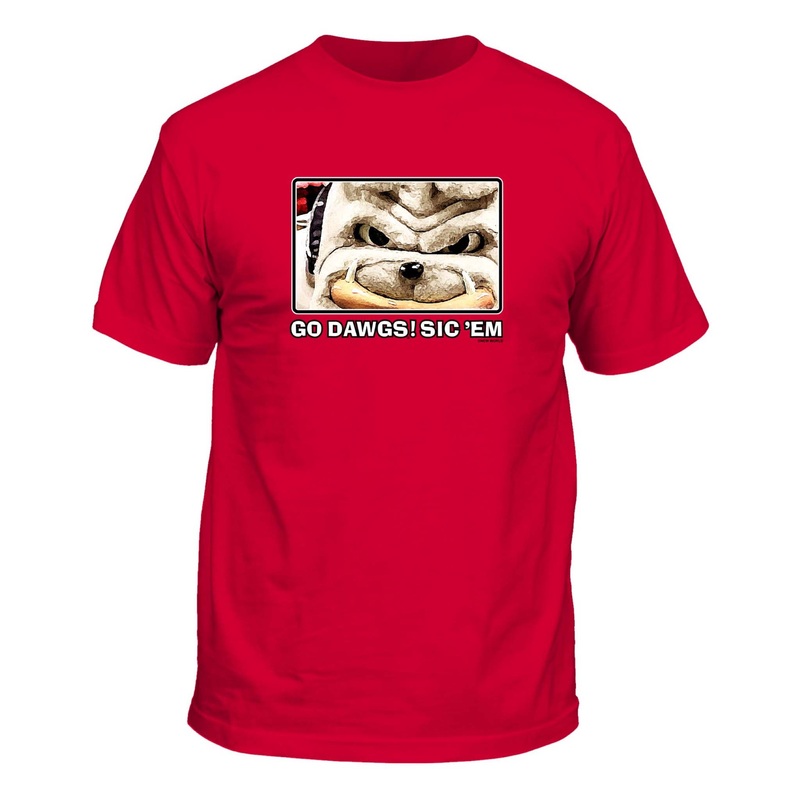 UGA Painted Mascot Short Sleeve T-Shirt in Athletic Red