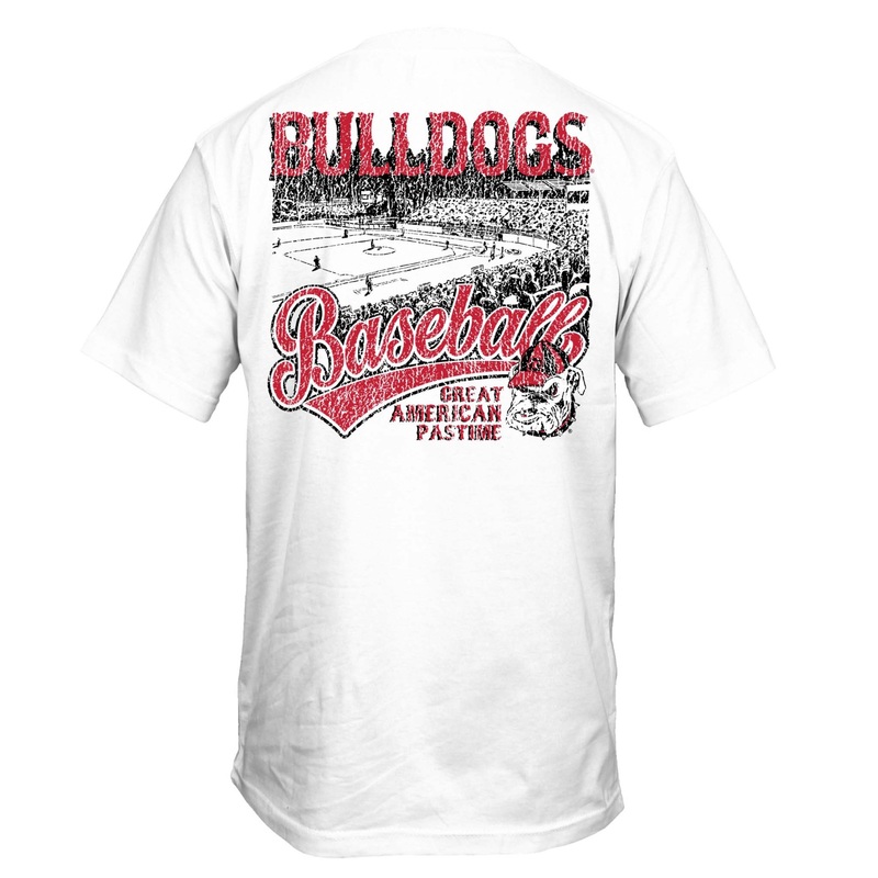 UGA Past Time Short Sleeve T-Shirt in White