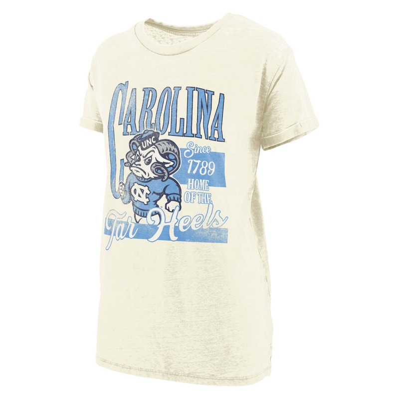 UNC Vintage Mascot Boyfriend Short Sleeve T-Shirt