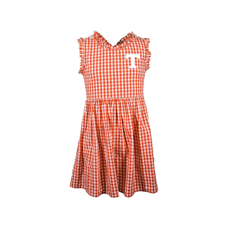 Youth TN Gingham Dress in Orange