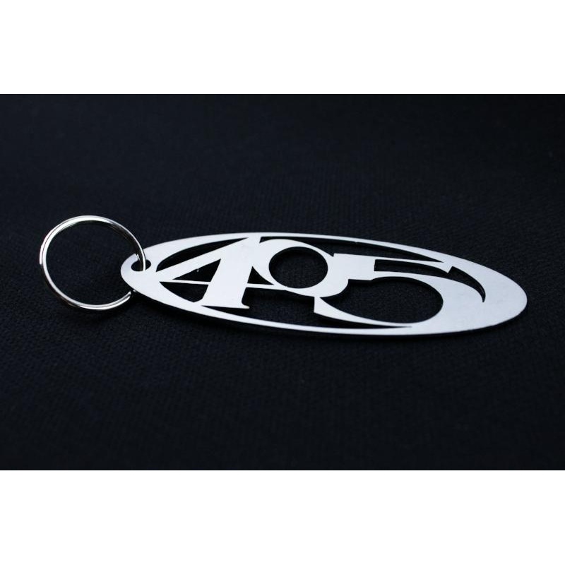 405 Logo Chrome Metal Key Chain
