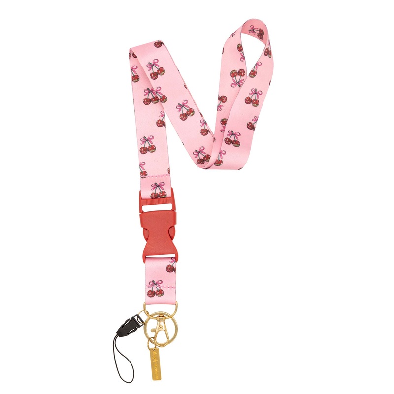 Cherry Patterned Breakaway Lanyard