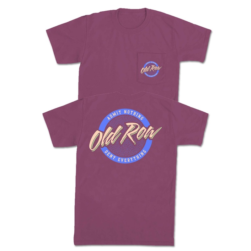 Circle Logo Short Sleeve T-Shirt in Berry