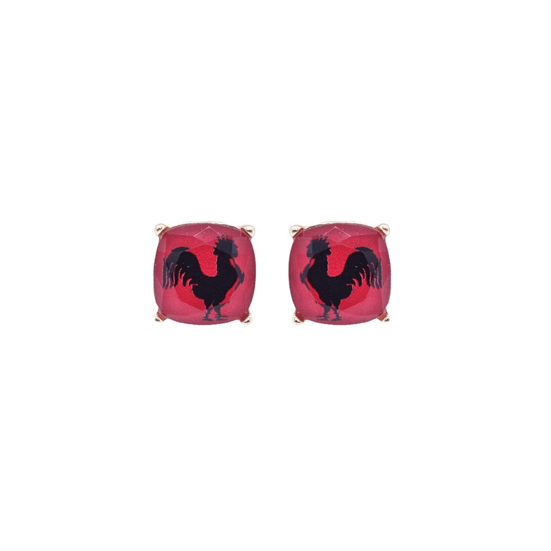 Gamecock Raised Stud Earrings|Default Title