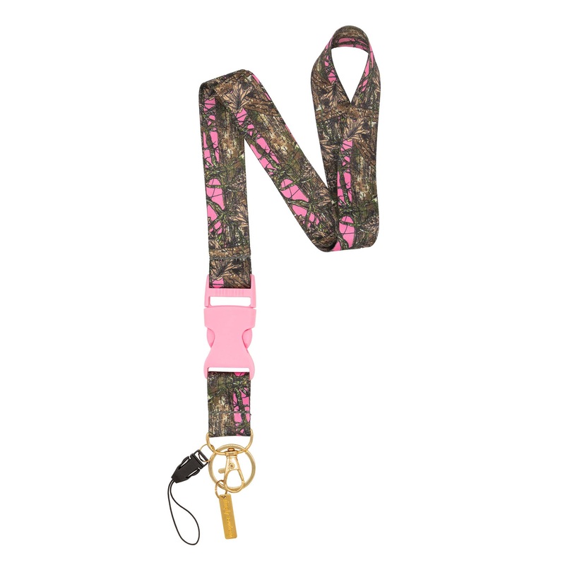 Pink Camo Patterned Breakaway Lanyard