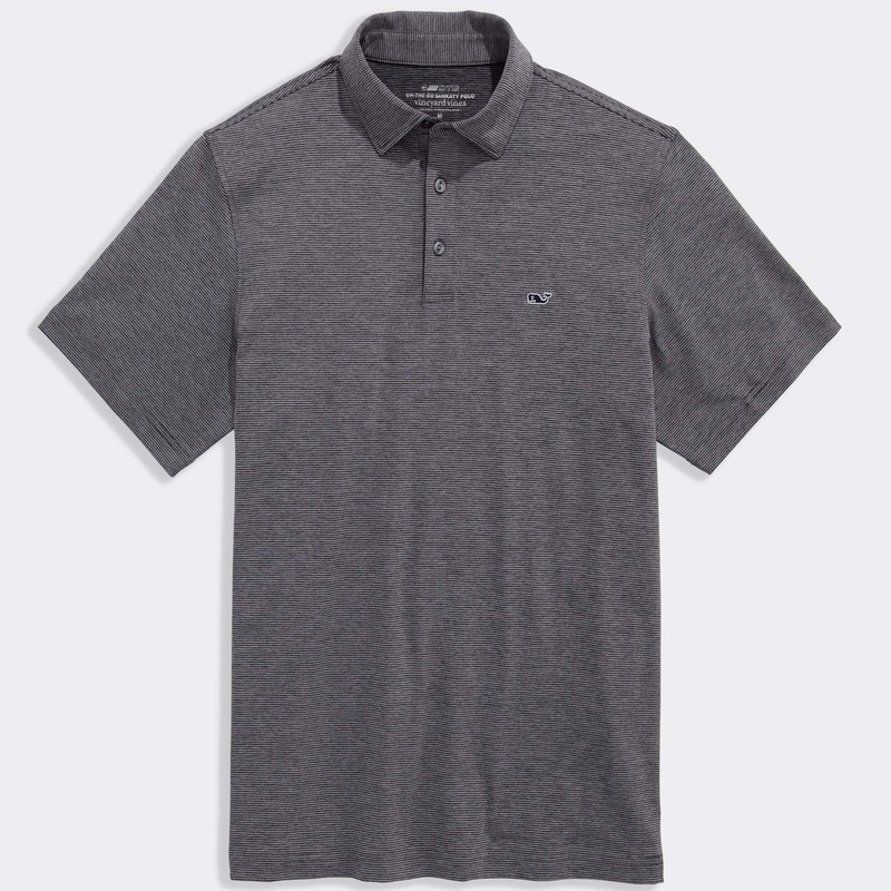 St. Jean Sankaty Polo in Black and White Stripe