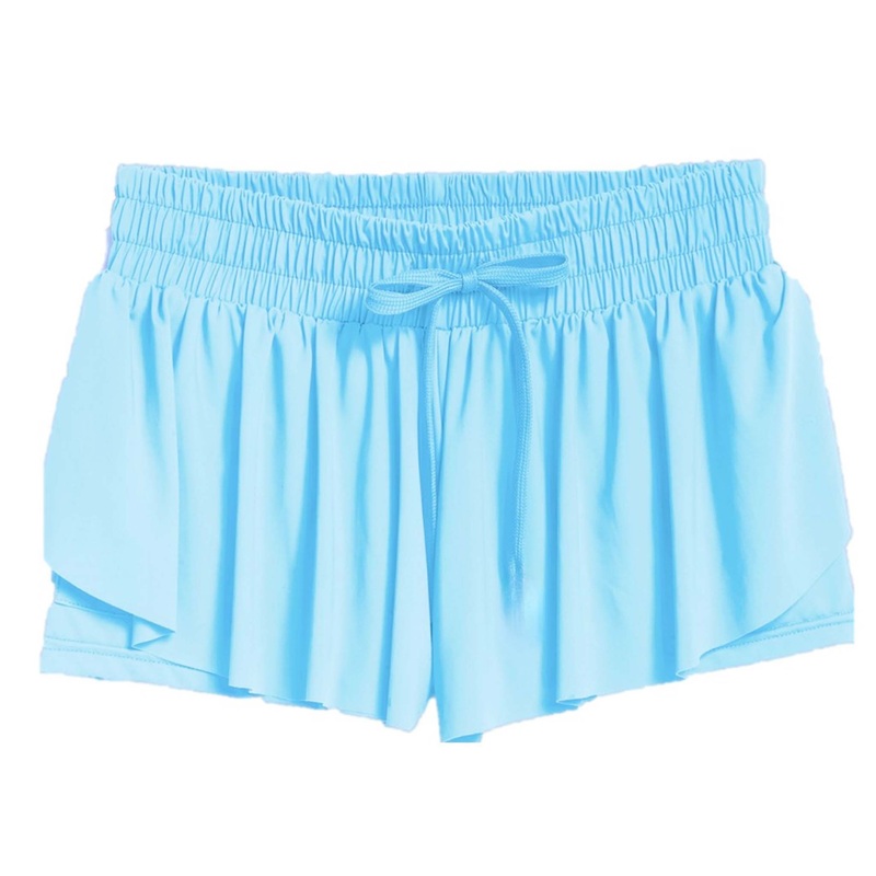 Women’s Baby Blue Flyaway Shorts