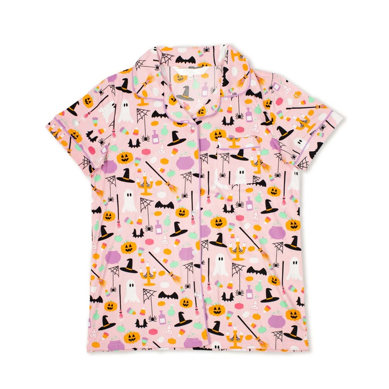 Women’s Sweet and Spooky Pajama Button Up Top