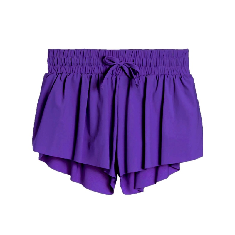 Youth Collegiate Flyaway Shorts in Purple