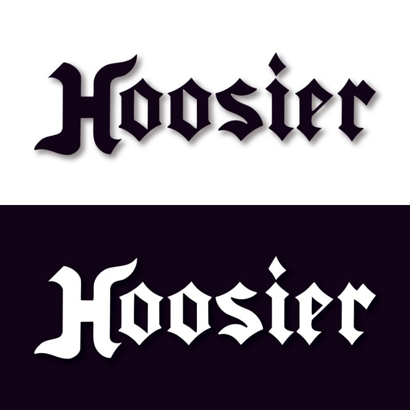 Hoosier Tire – Sticker Decal|Black|White