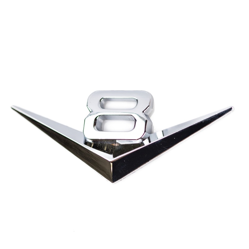 V8 – Chrome Vehicle Badge|Default Title