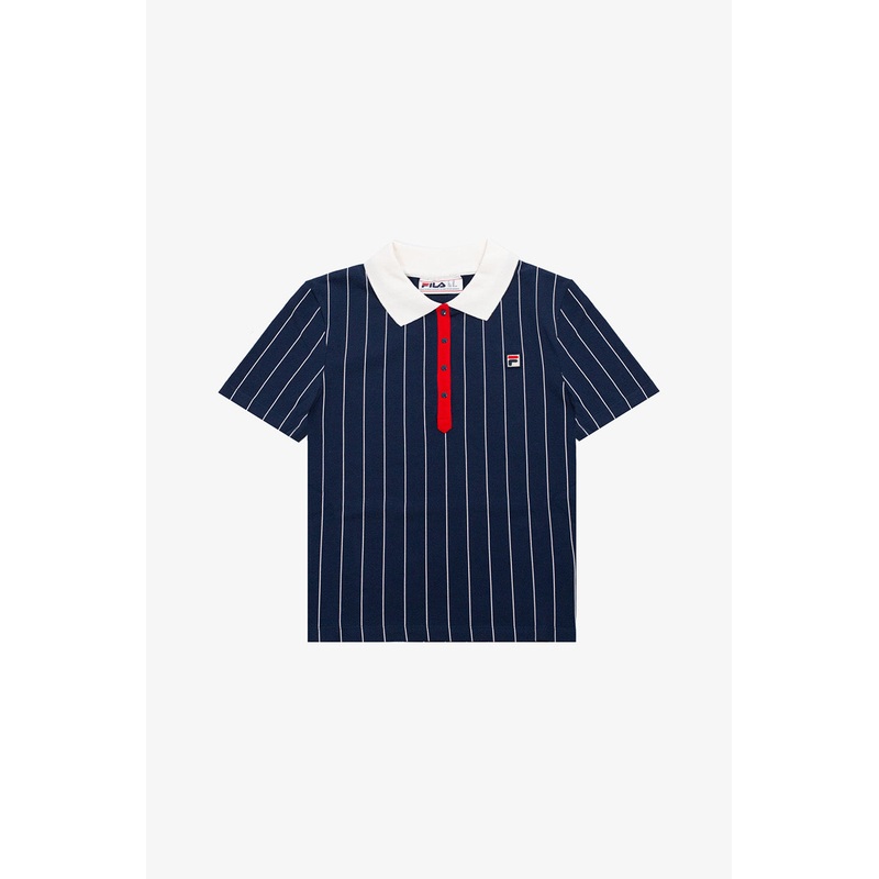 BB1 Women’s Classic Vintage Striped 410 Fila Navy – Polo