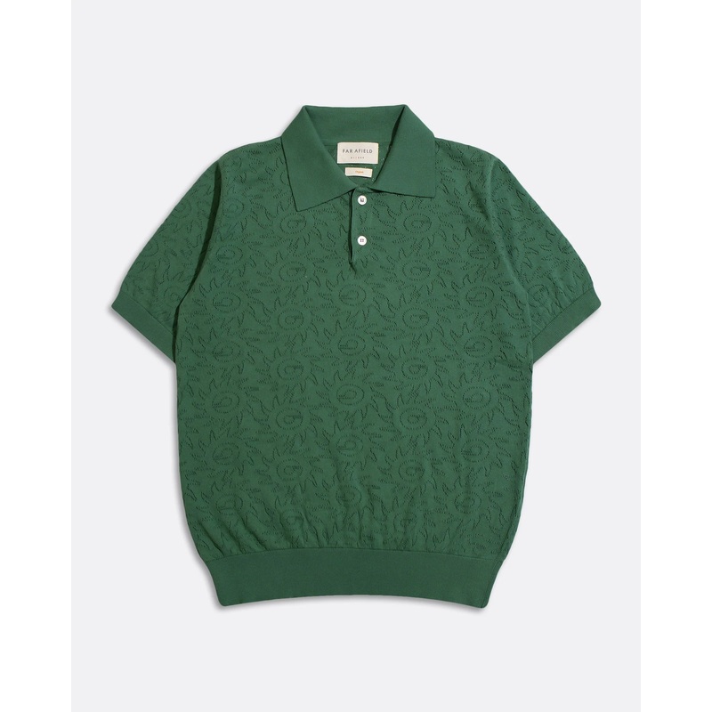 Belser Tropical Green Sun Swirl Knit – Polo