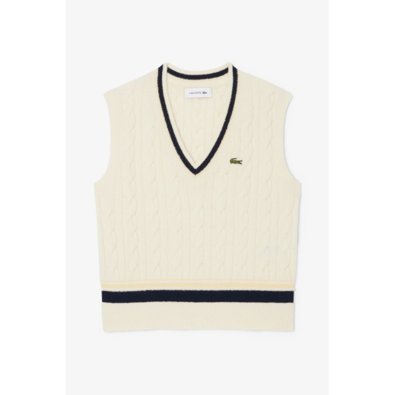 Cable Knit Wool – Sweater Vest