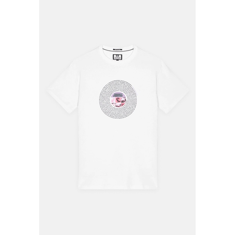 Entertainment Graphic White – T-Shirt