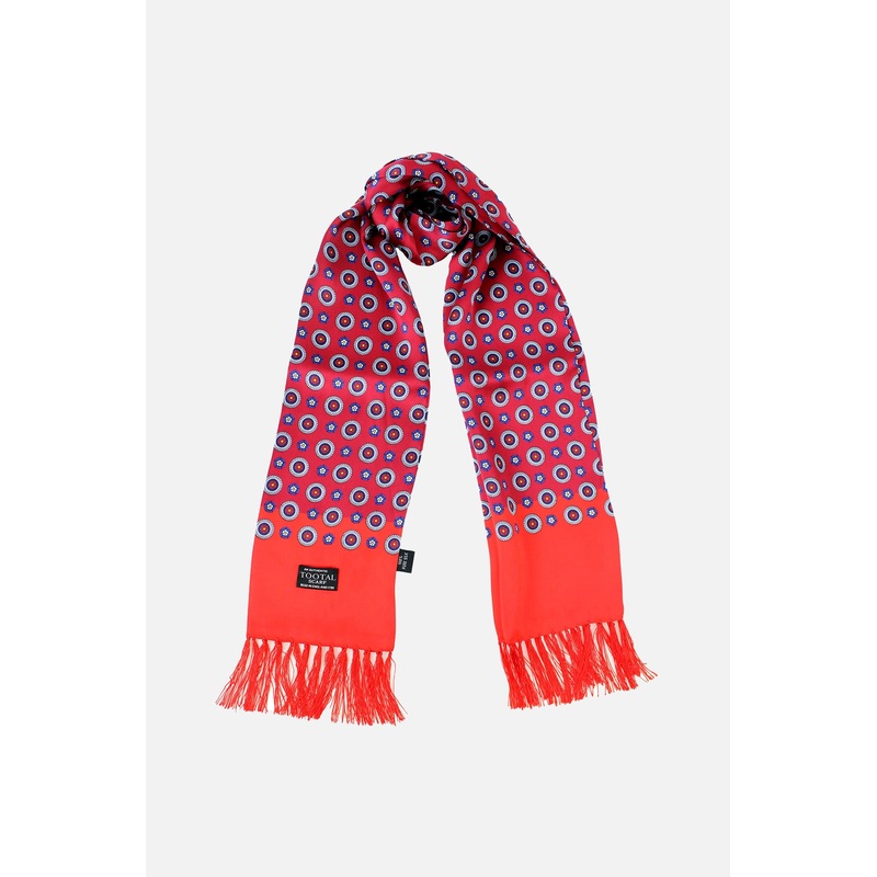 Geometric Bordeaux – Silk Scarf