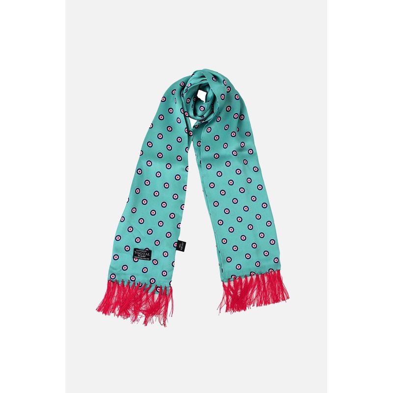 Target Print Airforce Blue – Silk Scarf
