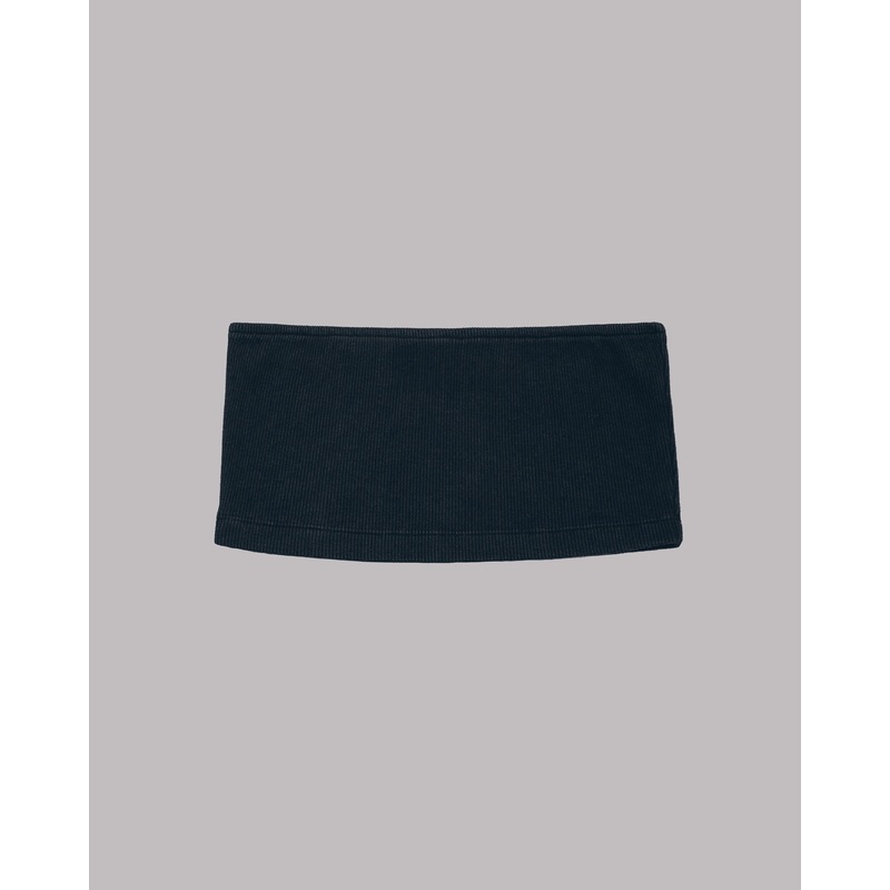 The Black Ribbed Tube Top|S|M|L