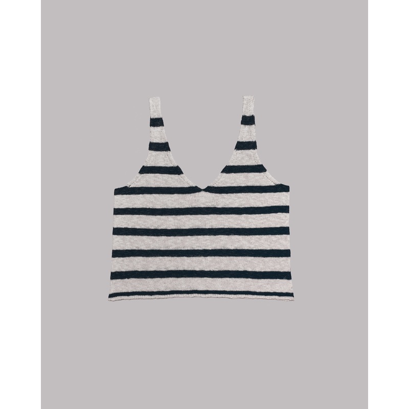 The Striped Thin Knit Tank Top