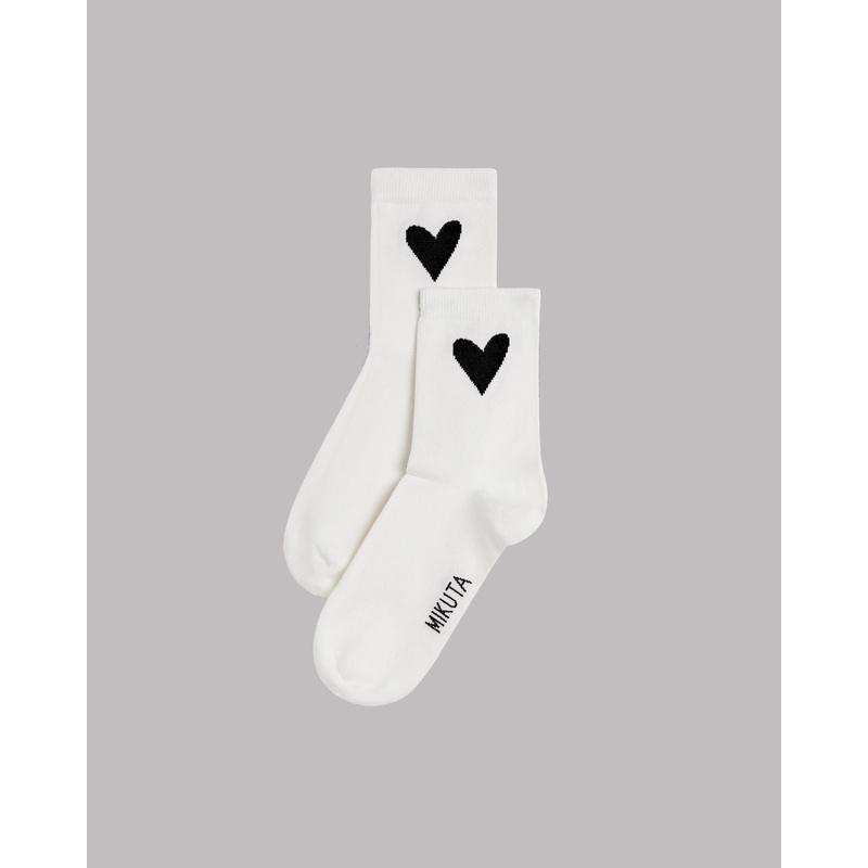 The White Heart Socks|One Size