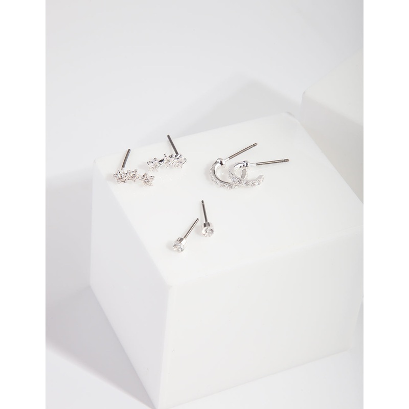 CUBZ SS CZ HUGGIE STAR 3PK ER@