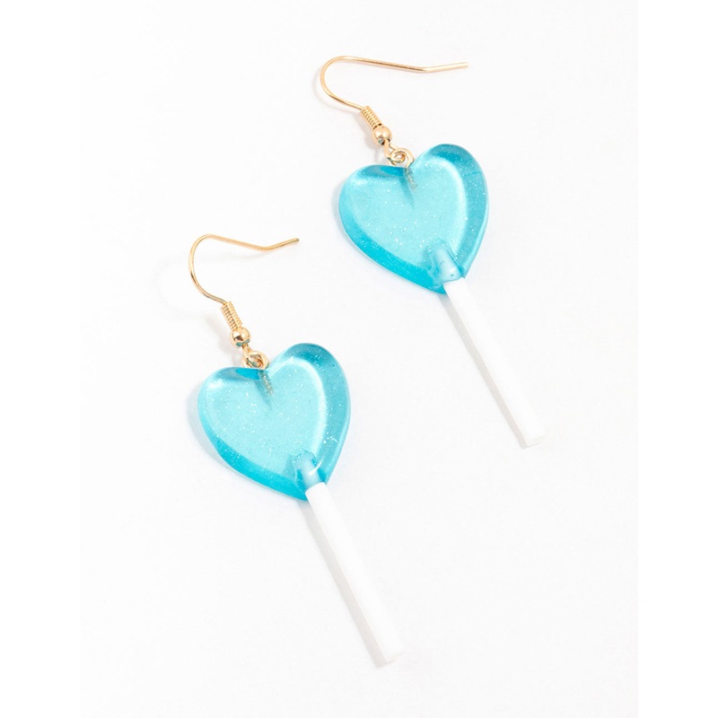 Blue Lollipop Drop Earrings|Default Title
