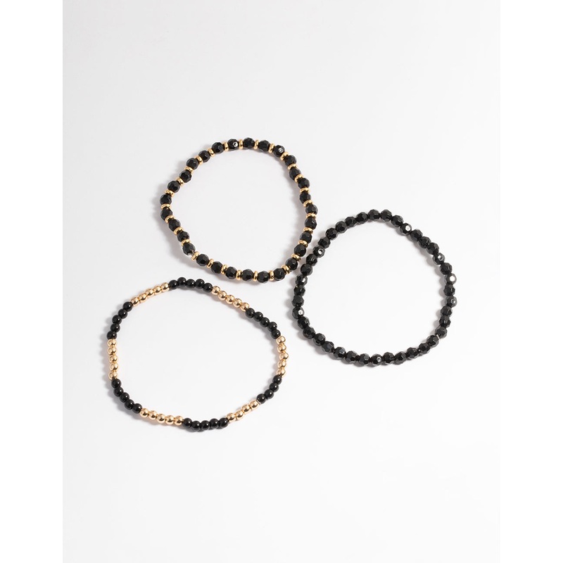 Gold Multi Bead Bracelet Pack|Default Title