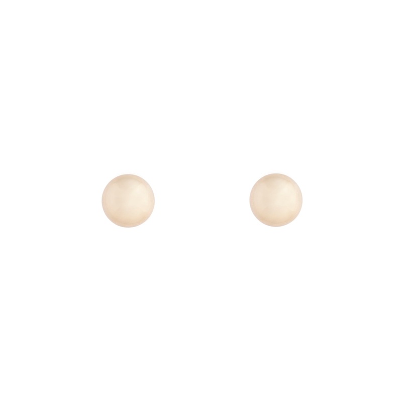 Gold Solid Ball Stud Earrings|Default Title