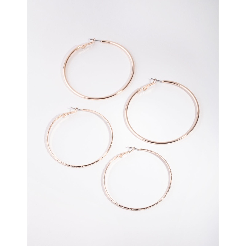 Rose Gold 60mm Pack Hoop Earring