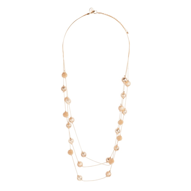 Gold Bauble Necklace|Default Title