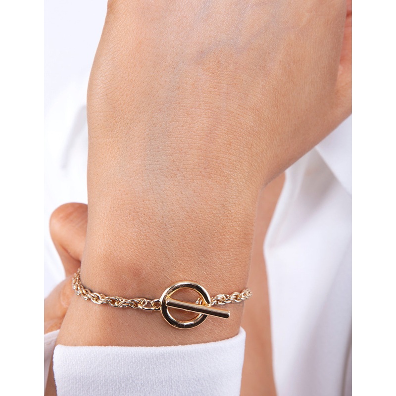 Gold Plated T&O Bracelet|Default Title