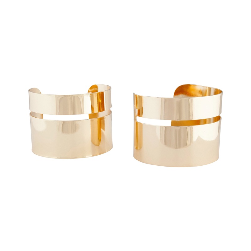 Gold Double Polished Cuff|Default Title