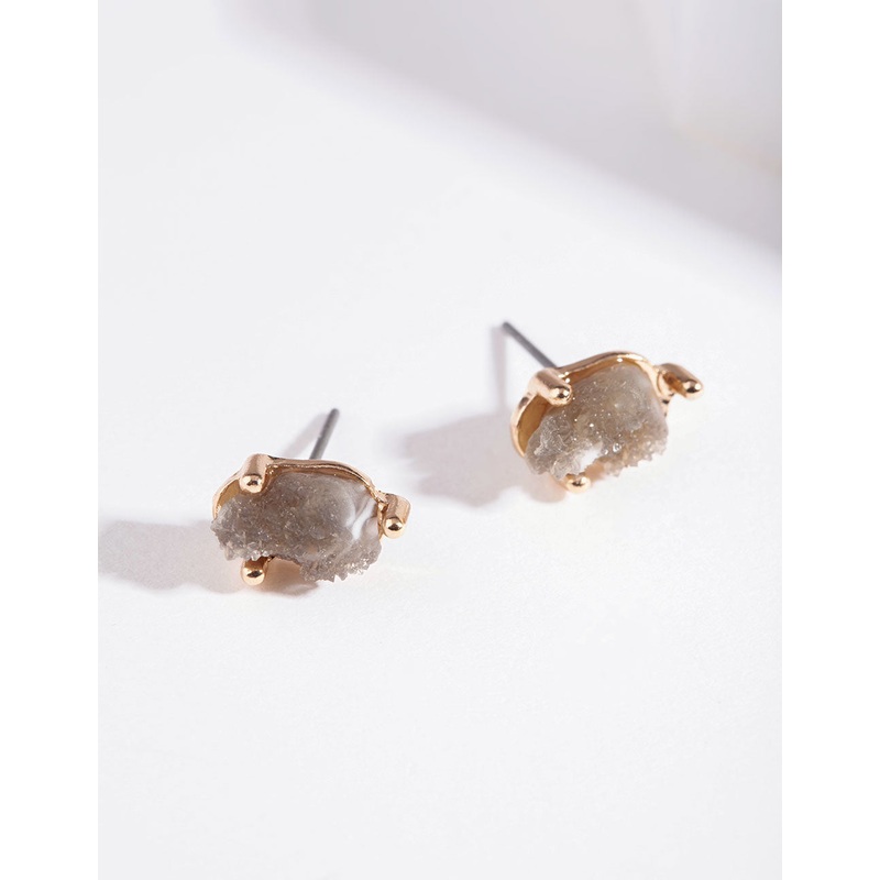 Textured Claw Stud Earrings|Default Title