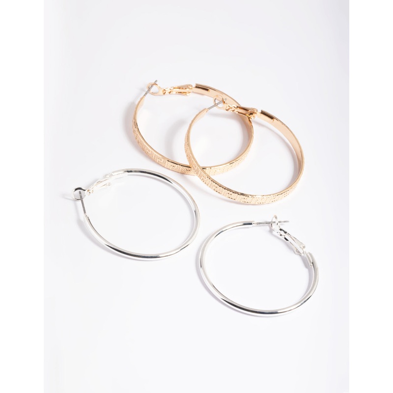 Simple Hoop Earrings Pack|Default Title