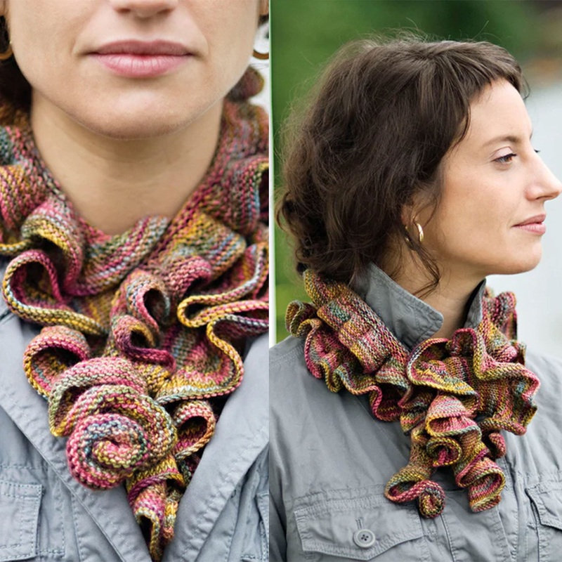 Churchmouse Classics Patterns – Barb’s Koigu Ruffle