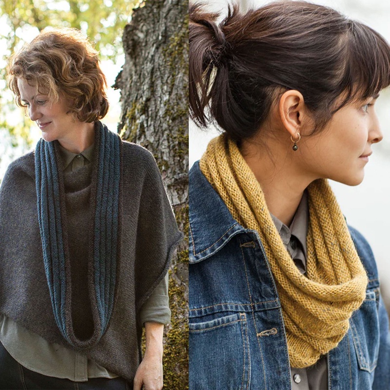 Churchmouse Classics Patterns – Welted Cowl & Infinity Loop