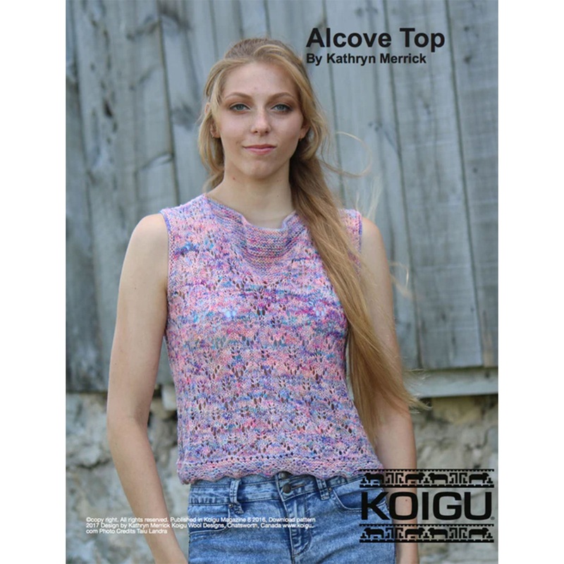 Koigu Patterns – Alcove Top – PDF Download