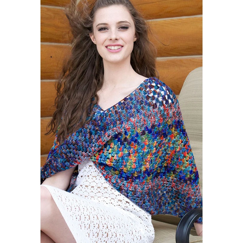 Koigu Patterns – Granny Square Poncho – PDF Download