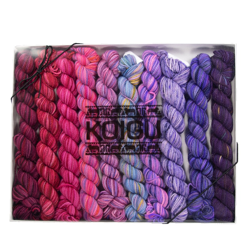 Koigu Pencil Box Yarn – Venation Shawl – Forest Fruit