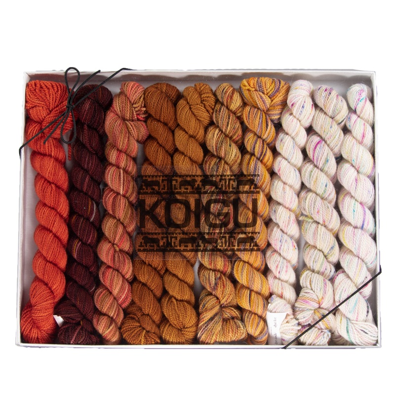 Koigu Pencil Box Yarn – Venation Shawl – Original