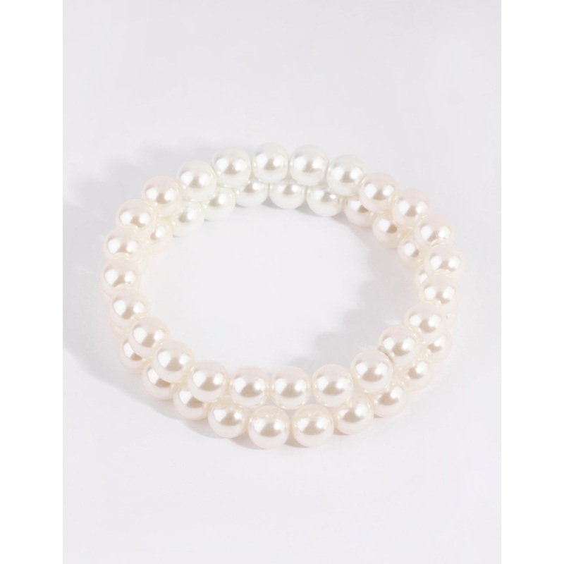 Pearl Stretch Bracelet Set|Default Title