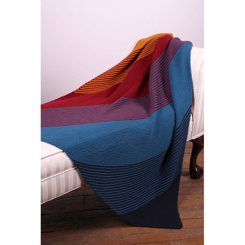 Plymouth Yarn Patterns – 3021 Striped Throw – PDF Download