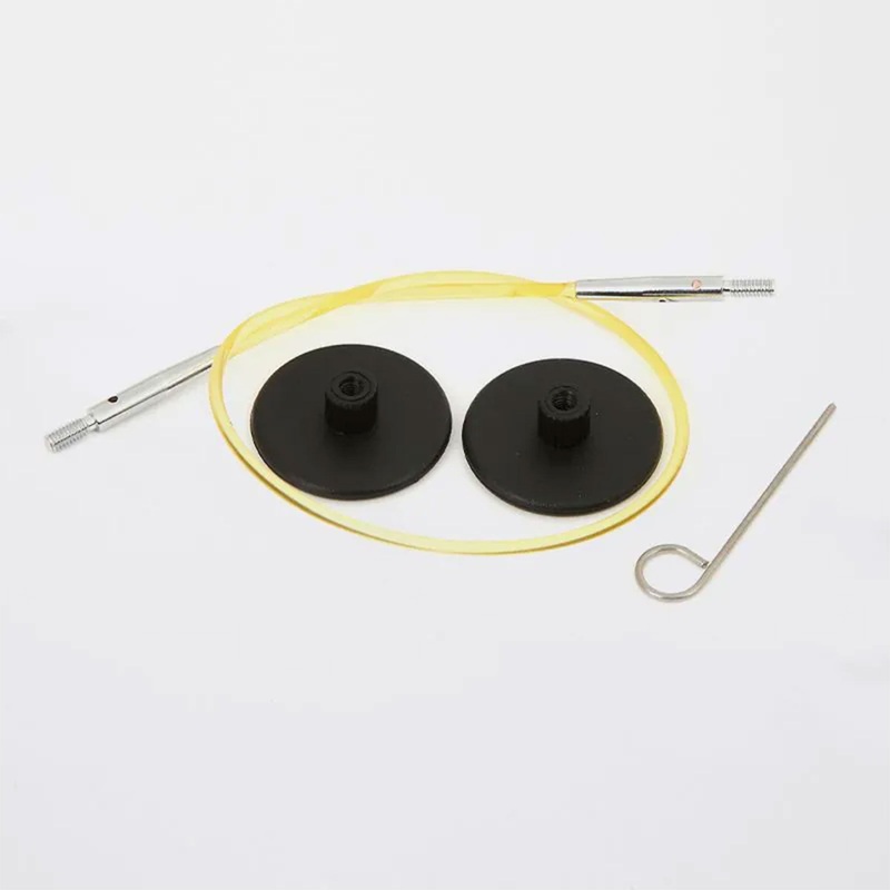 KnitPro Knitter’s Pride Cords – 8” – Yellow (to make a 16” IC needle)