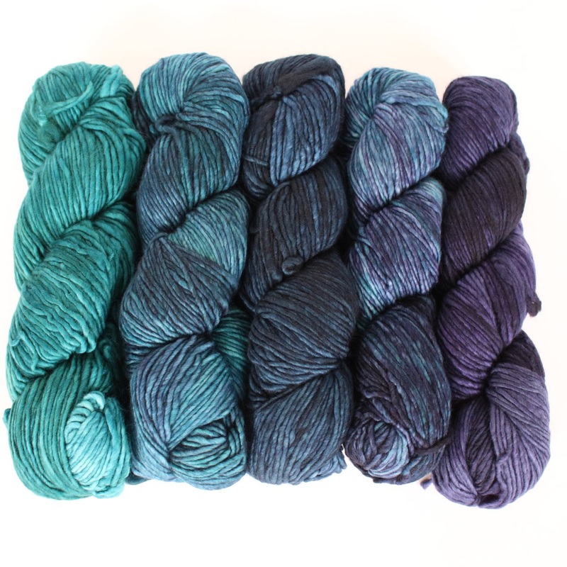 Malabrigo Worsted Merino Gradient Set Yarn – 702 Paris Teal
