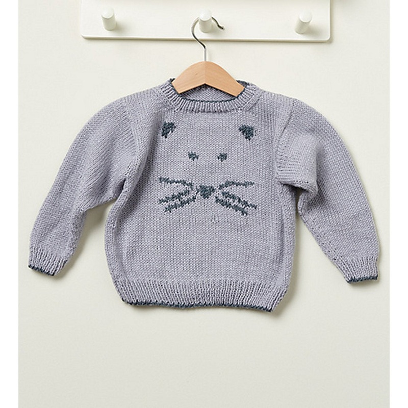 Rowan Baby Knits Collection Patterns – Mouse Sweater – PDF Download
