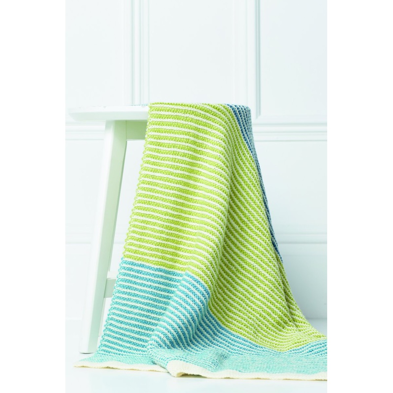 Rowan Baby Knits Collection Patterns – Striped Blanket – PDF Download